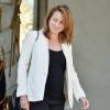 Axelle Lemaire, enceinte, secrétaire d'état chargée du Numérique - Sortie du conseil des ministres de la rentrée au palais de l'Elysée à Paris, le 19 août 2015.