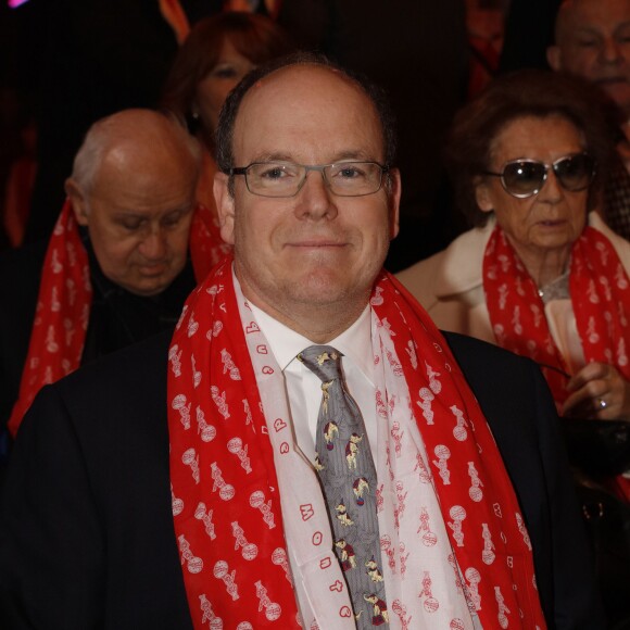 Le prince Albert II de Monaco lors de la première représentation du 5e Festival New Generation sous le chapiteau de Fontvieille à Monaco, le 30 janvier 2016 © Jean-Charles Vinaj / Pool Restreint