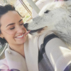 Demi Lovato et sa demi-soeur Madison de la Garza passent la journée au refuge de Wolf Moutains pour le 36e anniversaire de l'acteur Wilmer Valderrama qui fréquente la popstar depuis six ans. Photo publiée sur Instagram, le 31 janvier 2016.