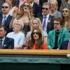 Kate Middleton et le prince William à Wimbledon le 8 juillet 2015. La duchesse de Cambridge devrait reprendre le flambeau de la reine Elizabeth II comme marraine du All England Lawn Tennis and Croquet Club.