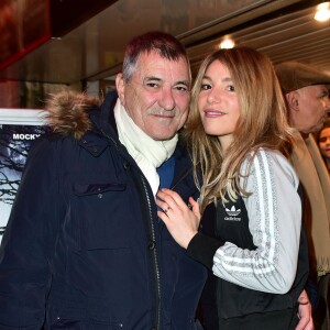 Exclusif - Jean-Marie Bigard et sa femme Lola Marois - Avant-première du film "Le Cabanon rose" au cinéma Le Desperado à Paris, le 1er février 2016. © Giancarlo Gorassini/Bestimage