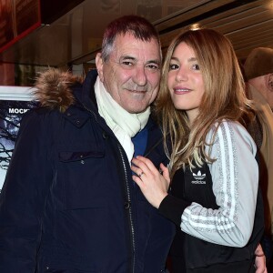 Exclusif - Jean-Marie Bigard et sa femme Lola Marois - Avant-première du film "Le Cabanon rose" au cinéma Le Desperado à Paris, le 1er février 2016. © Giancarlo Gorassini/Bestimage
