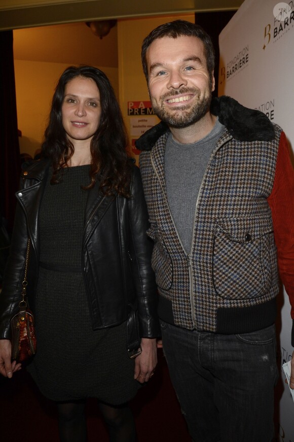 Ladislas Chollat et une amie - Remise du prix Théâtre de La Fondation Barrière 2015 au théâtre Tristan Bernard à Paris, pour la pièce "Je vous écoute" à Paris le 1er février 2016. © Coadic Guirec