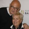 Mimie Mathy et son mari Benoist Gérard - Remise du prix Théâtre de La Fondation Barrière 2015 au théâtre Tristan Bernard à Paris, pour la pièce "Je vous écoute" à Paris le 1er février 2016. © Coadic Guirec