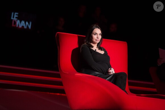 Exclusif - Enregistrement de l'émission "Le Divan" présentée par Marc-Olivier Fogiel avec Béatrice Dalle en invité, le 16 janvier 2016. © Cyril Moreau/Bestimage
