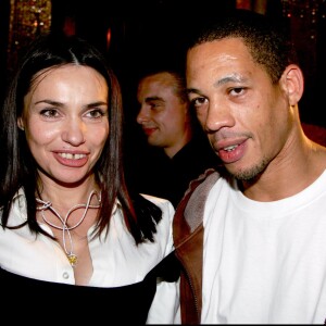 Béatrice Dalle et JoeyStarr - Soirée au "Café de l'homme" à paris en 2006.