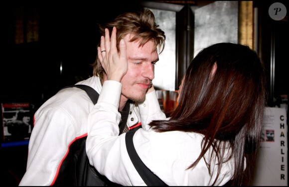 Guillaume Depardieu et Béatrice Dalle - Soirée au Café de l'Homme en 2006.