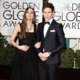 Eddie Redmayne et sa femme Hannah Bagshawe enceinte - 73e cérémonie annuelle des Golden Globe Awards à Beverly Hills, le 10 janvier 2016.