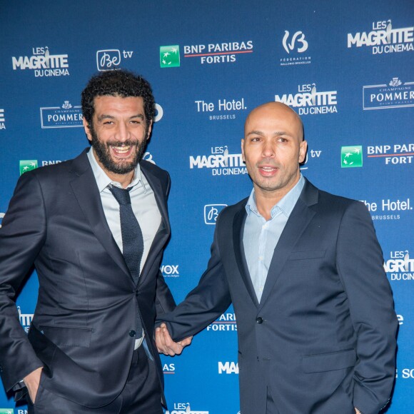 Ramzy Bedia et Eric Judor lors de la 5ème de la cérémonie des Magritte du cinéma belge à Bruxelles le 7 février 2015.