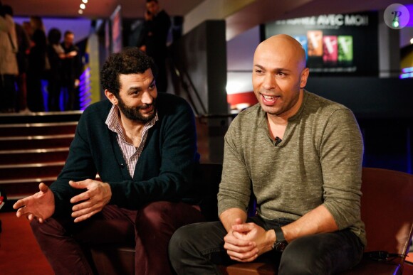 Eric Judor et Ramzy Bedia présentent le film La Tour 2 Contrôle Infernale à Paris, le lundi 1er Février.