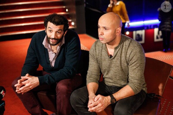 Eric Judor et Ramzy Bedia présentent le film La Tour 2 Contrôle Infernale à Paris, le lundi 1er Février.