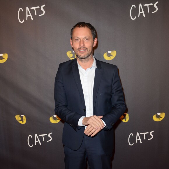 L'animateur Marc-Olivier Fogiel - Première de la comédie musicale "Cats" au théâtre Mogador à Paris, le 1er octobre 2015.