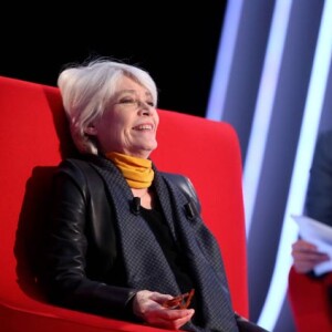 Exclusif : Enregistrement de l'émission "Le Divan" présentée par Marc-Olivier Fogiel avec la chanteuse Françoise Hardy en invité, le 29 janvier 2016. Elle sera diffusée le 16 février 2016 sur France 3. © Dominique Jacovides / Bestimage