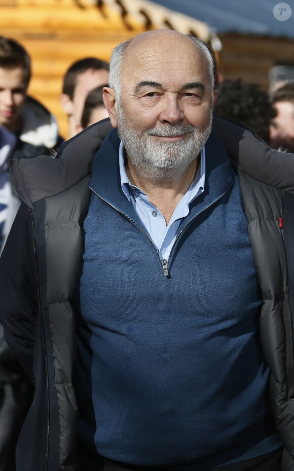 L'acteur Gérard Jugnot pour la série " La loi d'Alexandre " lors du 18ème Festival des créations télévisuelles de Luchon, le 5 février 2016. © Patrick Bernard/Bestimage