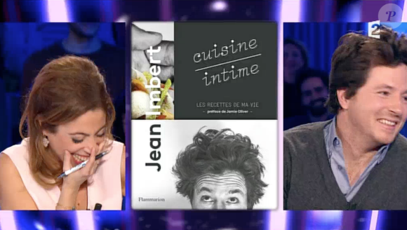 Léa Salamé et Jean Imbert - Fou rire général dans "On n'est pas couché" sur France 2, le 6 février 2016.
