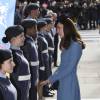 Kate Middleton, la duchesse de Cambridge, assiste à une messe pour célébrer les 75 ans des cadets de l'armée de l'air (RAF Cadets) à Londres, le 7 février 2016.