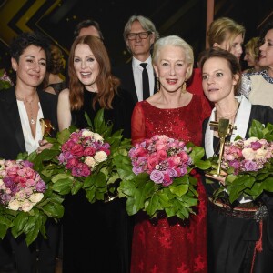 Dunja Hayali, Julianne Moore, Helen Mirren et Maria Simon - 51ème cérémonie des Golden Camera Awards à Hambourg, le 6 février 2016.