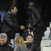 L'acteur Moussa Maaskri - People dans les tribunes lors du match OM-PSG, à Marseille le 7 février 2016.