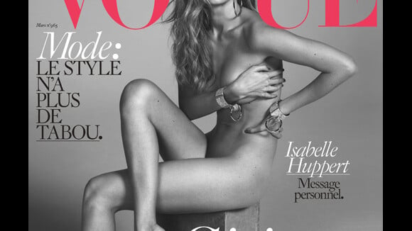 Gigi Hadid : Canon en tenue d'Eve pour Vogue Paris