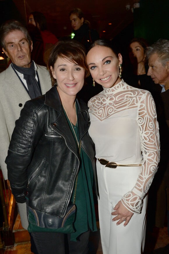 Exclusif - Daniela Lumbroso et Alexandra Cardinale - Inauguration du restaurant et cabaret péruvien "Manko" de la star mondiale de la cuisine sud-américiane Gastón Acurio au 15 avenue Montaigne à Paris le 5 février 2016. ©Rachid Bellak/Bestimage