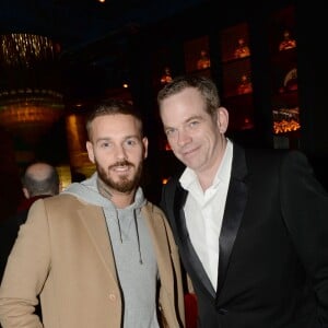 Exclusif - M. Pokora et Garou - Inauguration du restaurant et cabaret péruvien "Manko" de la star mondiale de la cuisine sud-américiane Gastón Acurio au 15 avenue Montaigne à Paris le 5 février 2016. ©Rachid Bellak/Bestimage