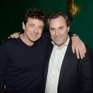 Exclusif - Patrick Bruel et Benjamin Patou - Inauguration du restaurant et cabaret péruvien "Manko" de la star mondiale de la cuisine sud-américiane Gastón Acurio au 15 avenue Montaigne à Paris le 5 février 2016. ©Rachid Bellak/Bestimage