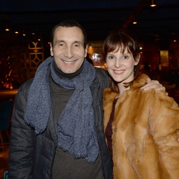 Exclusif - Zinedine Soualem et Elodie Navarre - Inauguration du restaurant et cabaret péruvien "Manko" de la star mondiale de la cuisine sud-américiane Gastón Acurio au 15 avenue Montaigne à Paris le 5 février 2016. ©Rachid Bellak/Bestimage