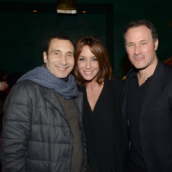 Exclusif - Zinedine Soualem, Virginie Guilhaume et Claudio Lemmi - Inauguration du restaurant et cabaret péruvien "Manko" de la star mondiale de la cuisine sud-américiane Gastón Acurio au 15 avenue Montaigne à Paris le 5 février 2016. ©Rachid Bellak/Bestimage