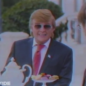Johnny Depp dans Donald Trump's The Art Of The Deal: The Movie. (capture d'écran)