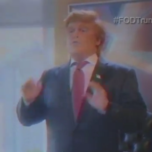 Johnny Depp dans Donald Trump's The Art Of The Deal: The Movie. (capture d'écran)