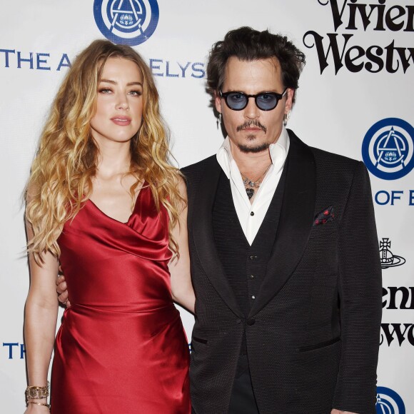 Johnny Depp et sa femme Amber Heard - 9e Gala Annuel "The Art Of Elysium" à Culver City le 9 janvier 2016.