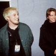 David Bowie et son fils Duncan Jones en 1999 lors des Brit Awards à Londres