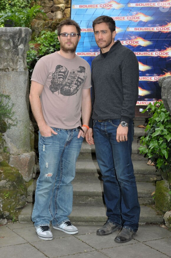Duncan Jones et Jake Gyllenhaal en promo de Source Code en avril 2011