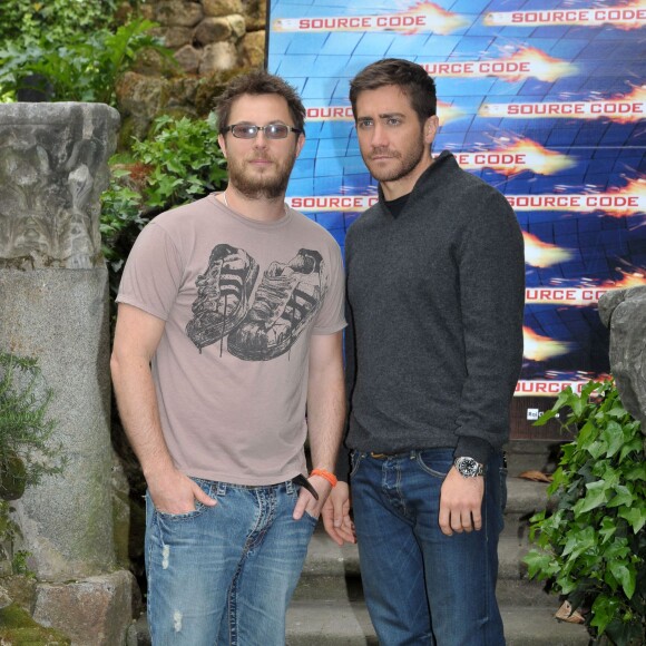 Duncan Jones et Jake Gyllenhaal en promo de Source Code en avril 2011