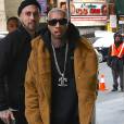 Tyga arrive au Madison Square Garden pour la présentation de la collection Season 3 de Kanye West. New York, le 11 février 2016.