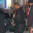 Busta Rhymes arrive au Madison Square Garden pour la présentation de la collection Season 3 de Kanye West. New York, le 11 février 2016.