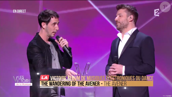 The Avener remporte la Victoire de l'album de musiques électroniques ou dance de l'année - Victoires de la musique au Zénith de Paris, le 12 février 2016.