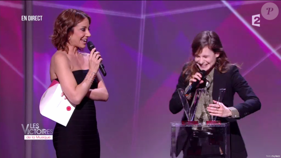 Le duo de réalisateurs JACK décroche la Victoire du meilleur clip vidéo pour Christine de Christine and The Queens - Victoires de la musique au Zénith de Paris, le 12 février 2016.