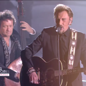 Johnny Hallyday - Victoires de la musique au Zénith de Paris, le 12 février 2016.