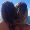 Iris Mittenaere et Camille Cerf complices dans les Caraïbes en février 2016.