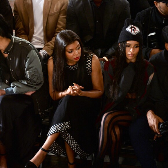 Beth Ditto, Tyga, Kylie Jenner, Taraji P. Henson et Zoë Kravitz assistent au défilé Alexander Wang (collection automne-hiver 2016-2017) à l'église épiscopale St. Bartholomew. New York, le 13 février 2016.