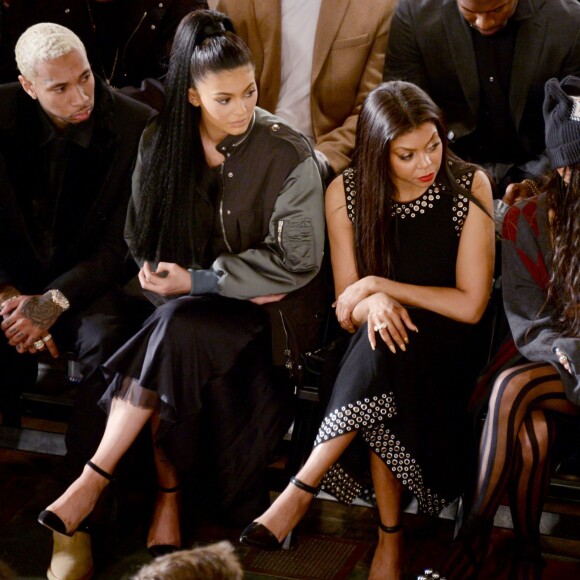 Beth Ditto, Tyga, Kylie Jenner, Taraji P. Henson et Zoë Kravitz assistent au défilé Alexander Wang (collection automne-hiver 2016-2017) à l'église épiscopale St. Bartholomew. New York, le 13 février 2016.