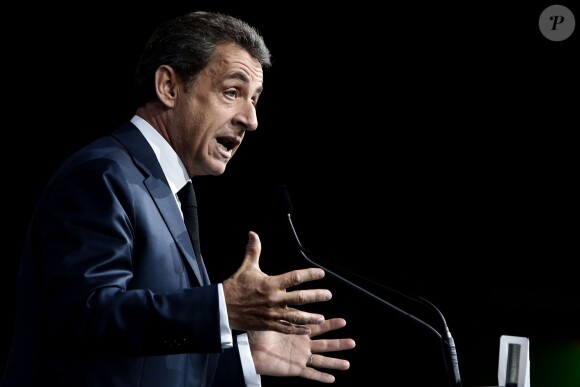Nicolas Sarkozy - Clôture du Conseil national du parti Les Républicains à Paris le 14 février 2016. © Stéphane Lemouton/Bestimage14/02/2016 - Paris