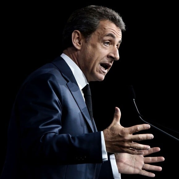 Nicolas Sarkozy - Clôture du Conseil national du parti Les Républicains à Paris le 14 février 2016. © Stéphane Lemouton/Bestimage14/02/2016 - Paris