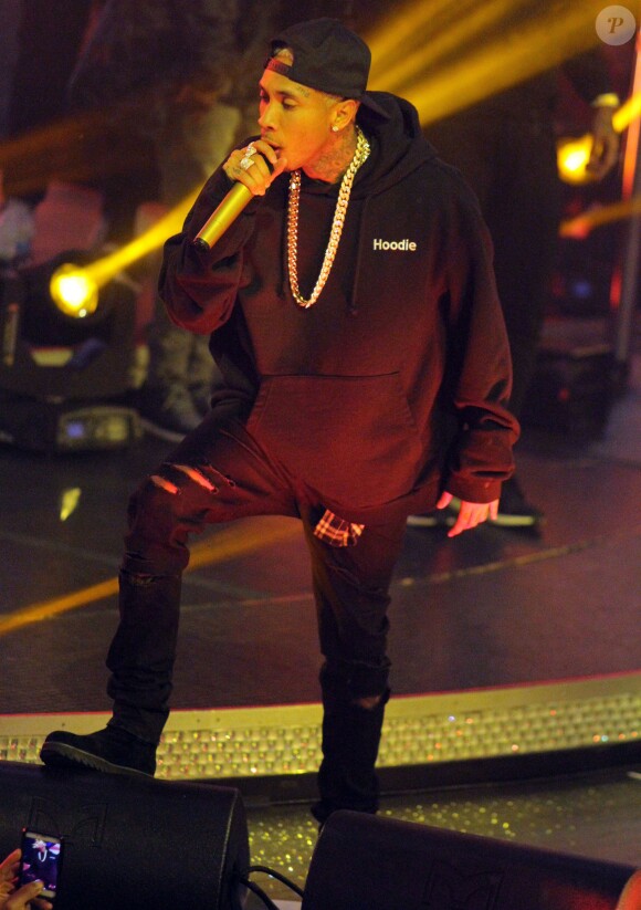 Le rappeur Tyga en concert à Las Vegas le 5 février 2016.