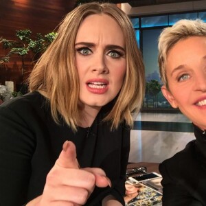 Adele et Ellen DeGeneres, le 16 février 2016