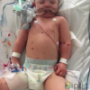 Sami, le fils de Matt Dawson, victime d'une méningite - Photo publiée le 17 février 2016