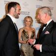 Kylie Minogue et son compagnon Joshua Sasse, le prince Charles au dîner de gala "Prince's Trust Invest in Futures" à Londres le 4 février 2016.