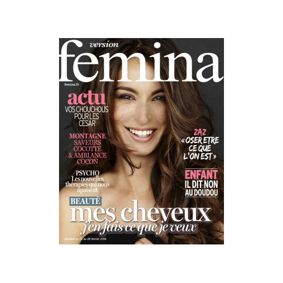 Retrouvez l'intégralité de l'interview de Zaz dans le magazine Version Femina, en  kiosques cette semaine.