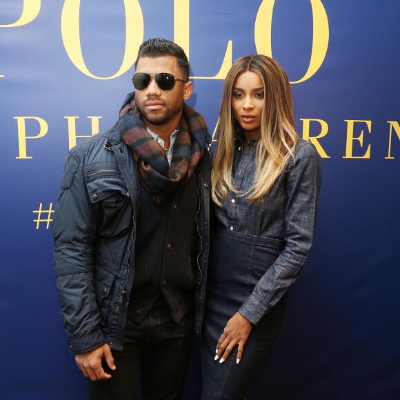 Russell Wilson et Ciara lors du Polo Ralph Lauren Men's and Women's Presentation à New York le 12 février 2016